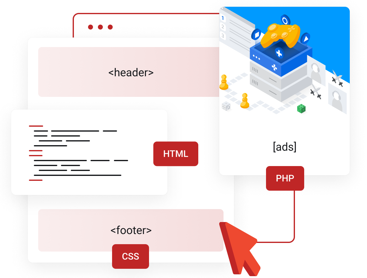 WordPress Hosting - Easy custom code snippets